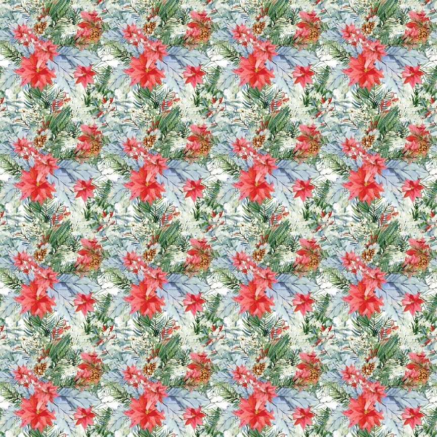 Christmas Floral Pattern Acrylic Sheets - CMB Pattern Acrylic